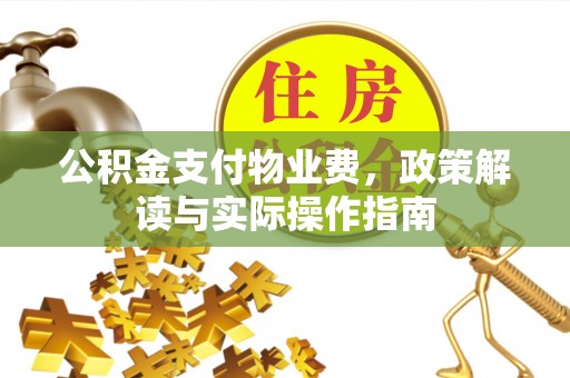 六甲公积金支付物业费，政策解读与实际操作指南