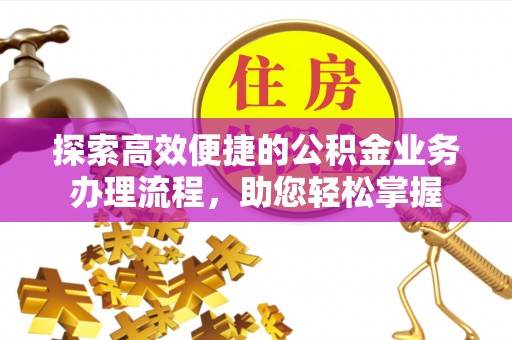 六甲探索高效便捷的公积金业务办理流程，助您轻松掌握