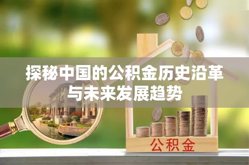 六甲探秘中国的公积金历史沿革与未来发展趋势