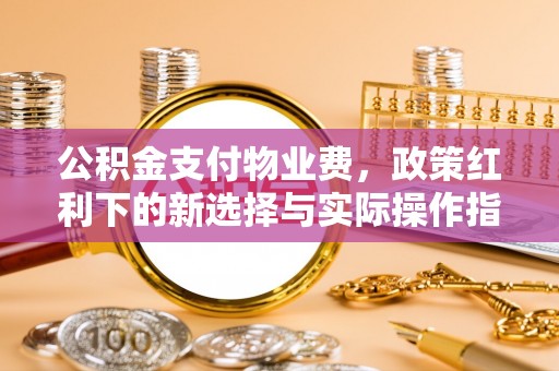 六甲公积金支付物业费，政策红利下的新选择与实际操作指南