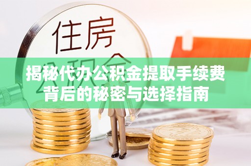 六甲揭秘代办公积金提取手续费背后的秘密与选择指南