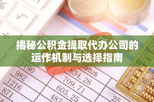 六甲揭秘公积金提取代办公司的运作机制与选择指南