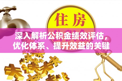 六甲深入解析公积金绩效评估，优化体系、提升效益的关键路径