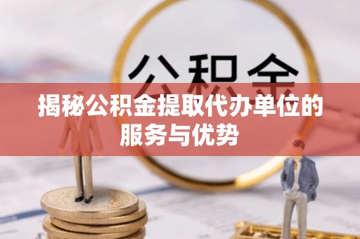 六甲揭秘公积金提取代办单位的服务与优势