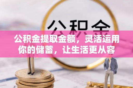 六甲公积金提取金额，灵活运用你的储蓄，让生活更从容
